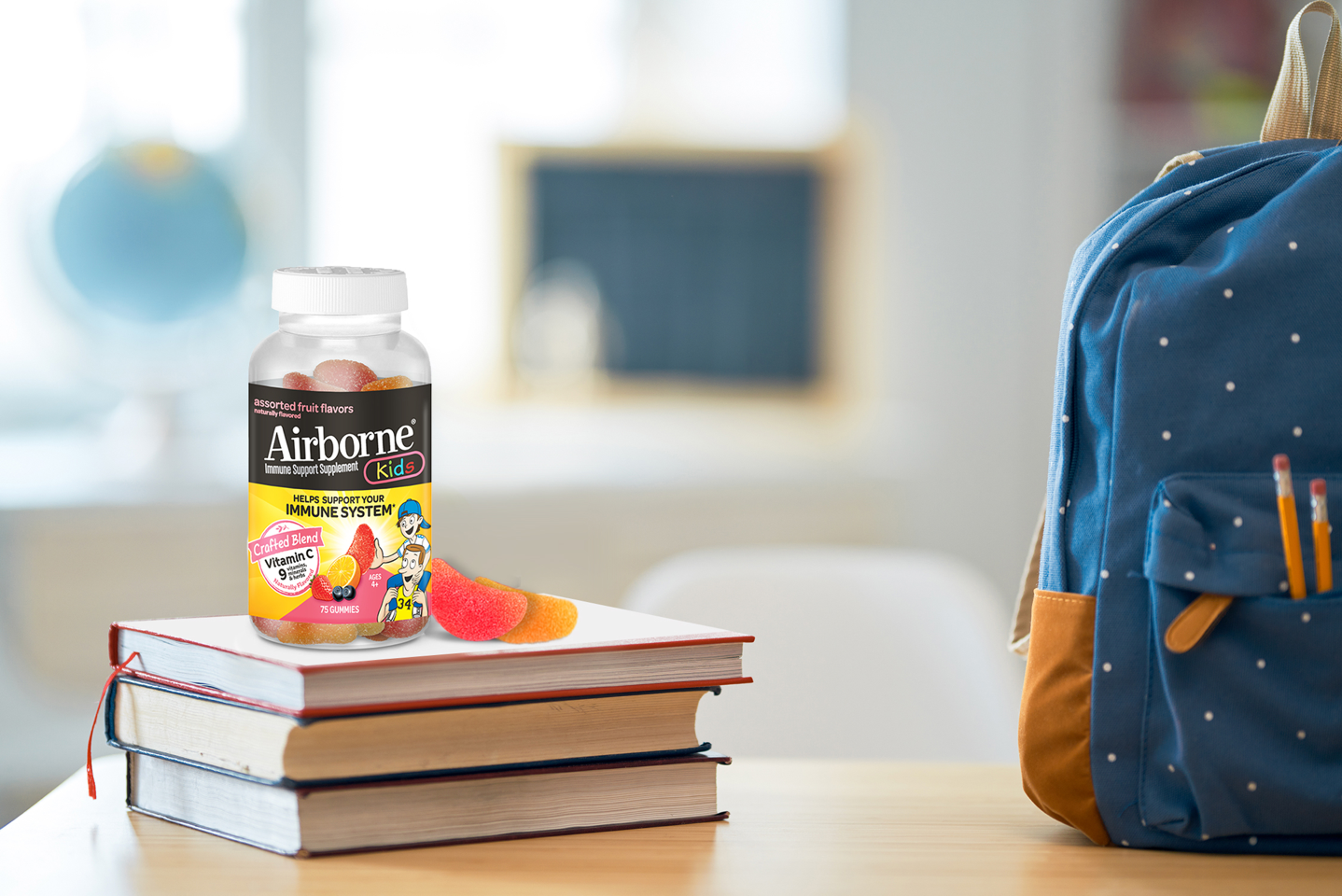 Enjoy Airborne gummies anywhere