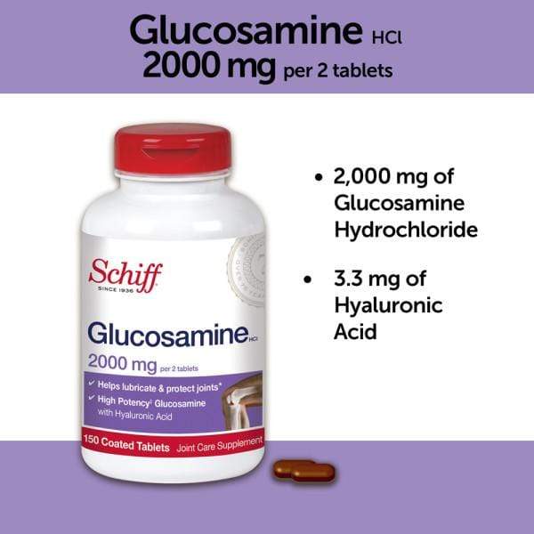 Schiff Glucosamine Tablets with Hyaluronic Acid 2000mg