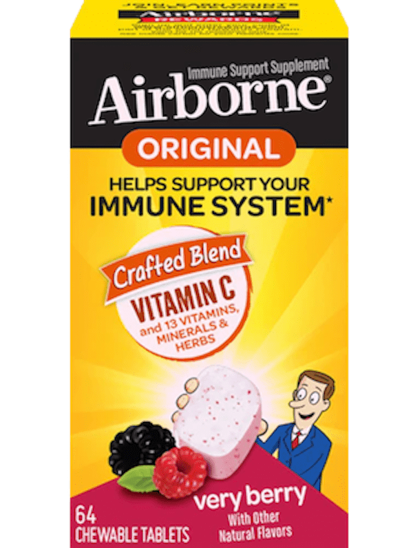 Airborne Berry Chewable Tablets, 64 included