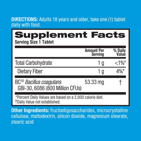 Digestive Advantage Prebiotic Fiber Plus Probiotic Tablets