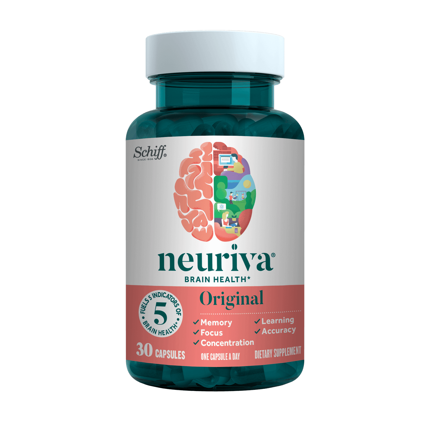 Neuriva Original, Brain Health Supplement with Coffee Cherry Extract & Phosphatidylserine