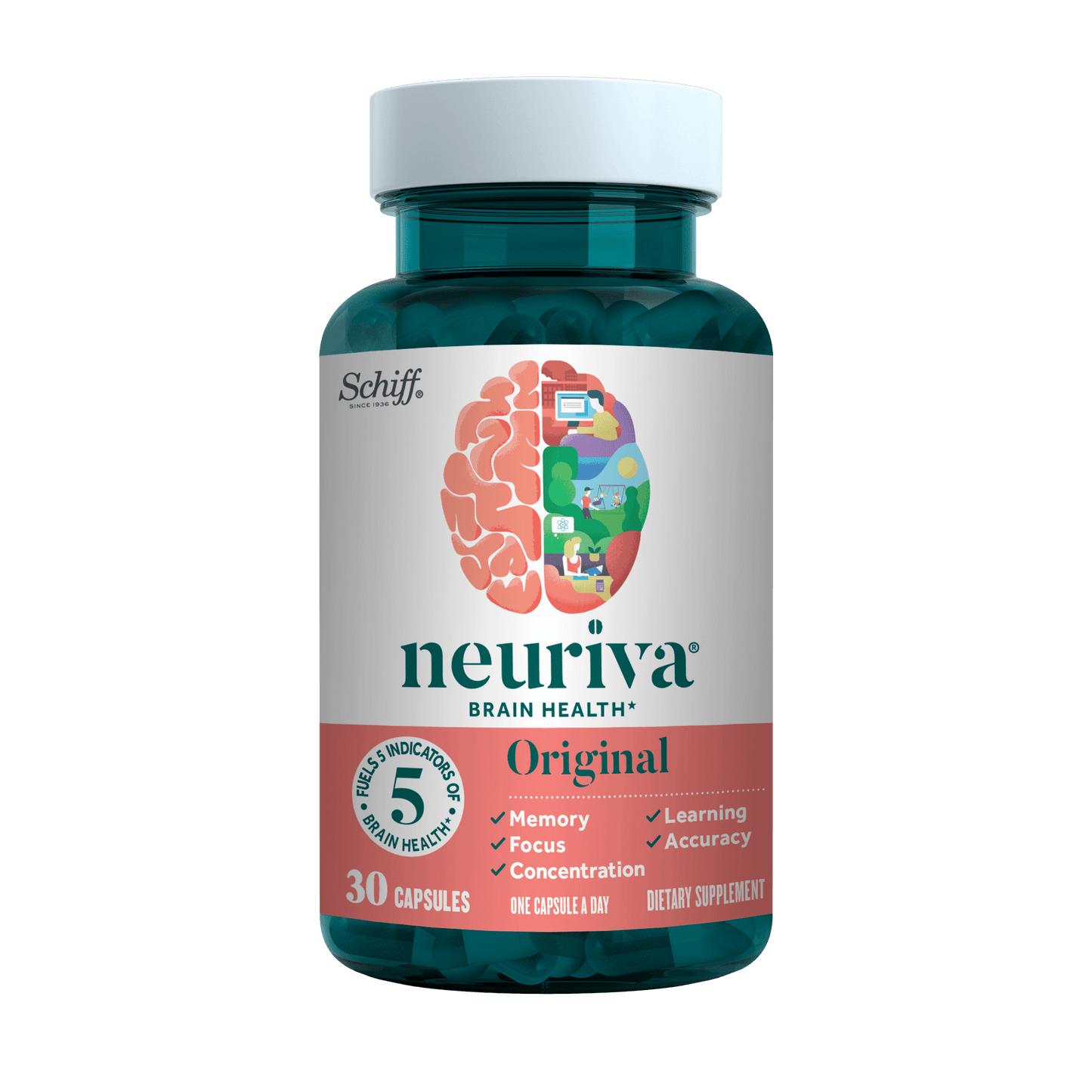 Neuriva Original, Brain Health Supplement with Coffee Cherry Extract & Phosphatidylserine