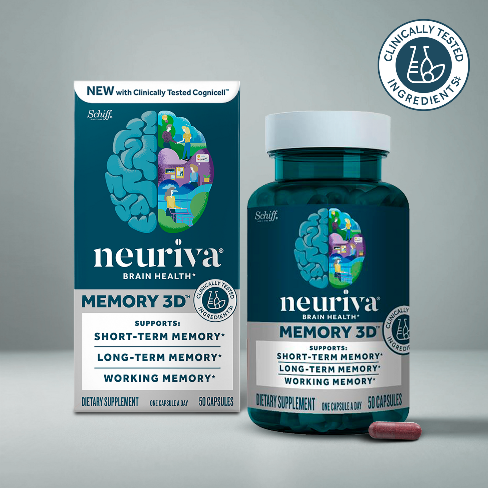 Neuriva Brain Memory 3D Schiff Vitamins