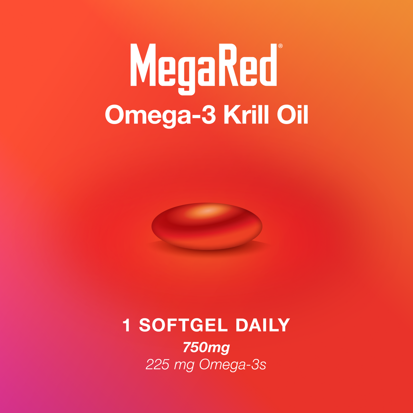 MegaRed Omega-3 Krill Oil 750mg 80ct