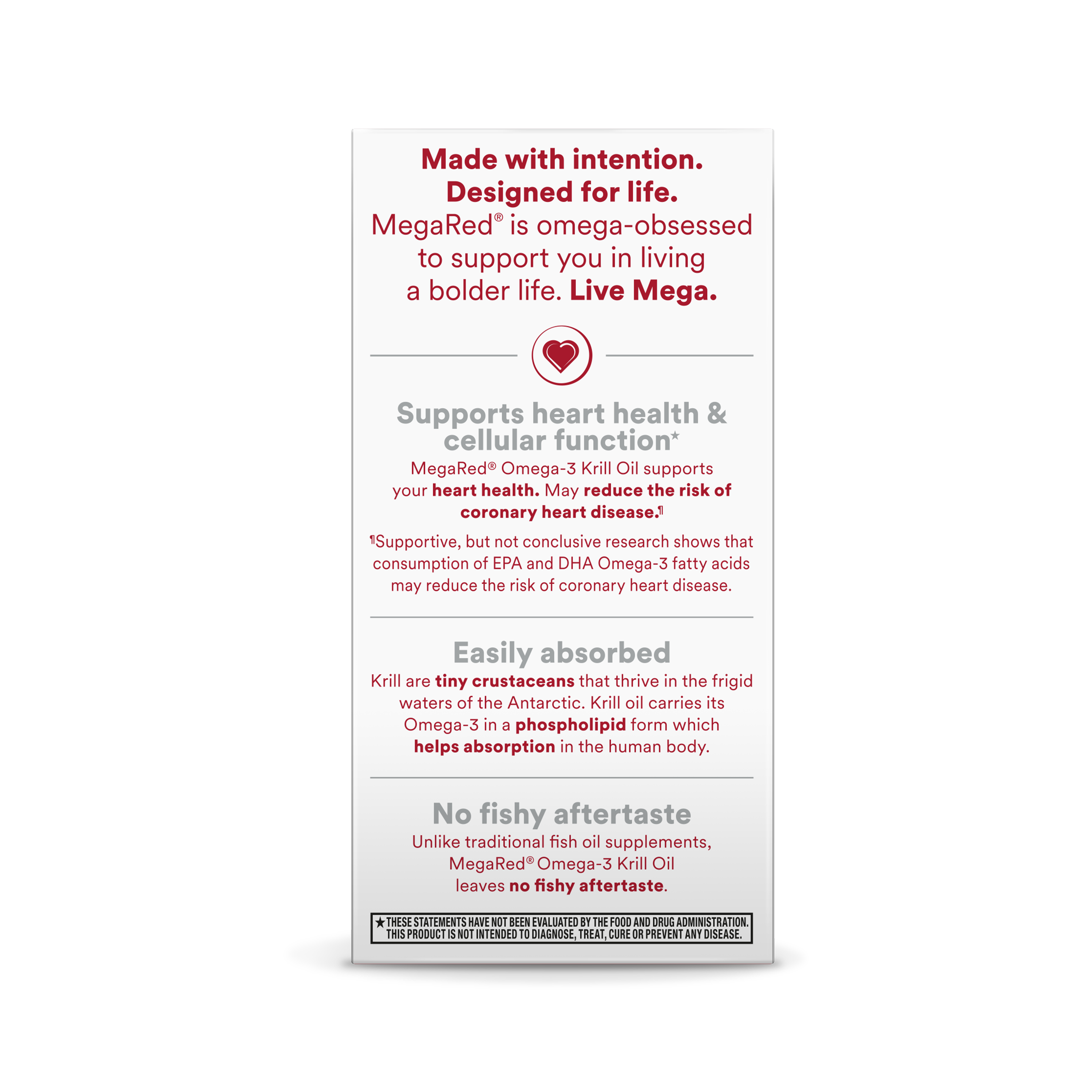 MegaRed Omega-3 Krill Oil 750mg 80ct