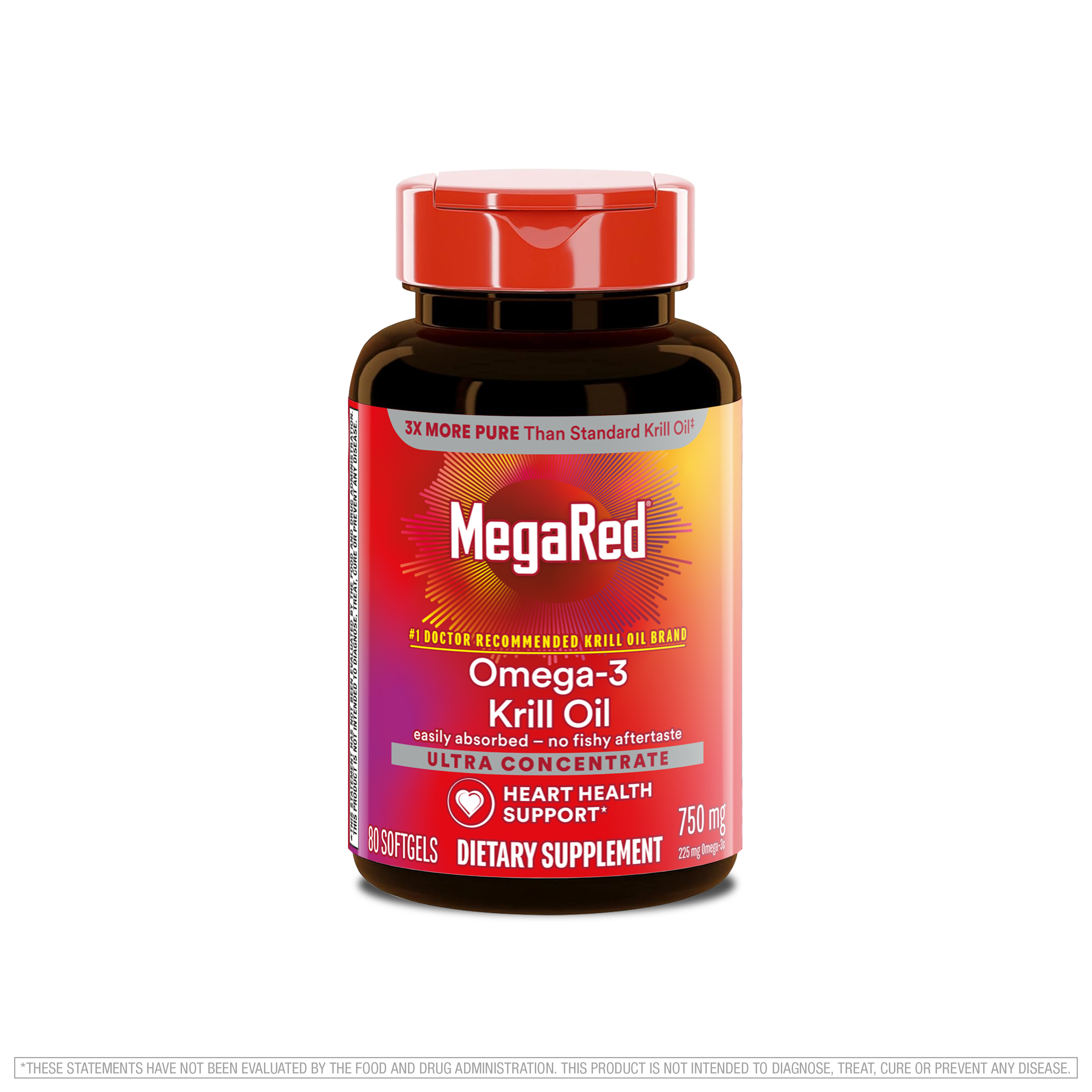 MegaRed Omega-3 Krill Oil 750mg 80ct
