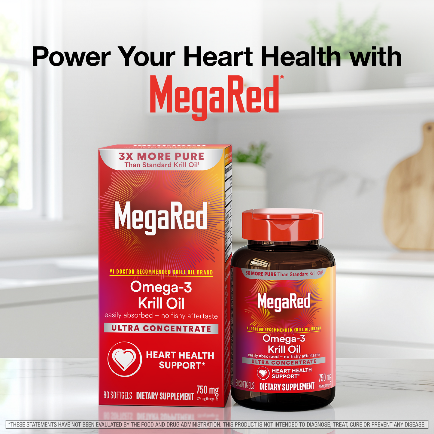 MegaRed Omega-3 Krill Oil 750mg 80ct