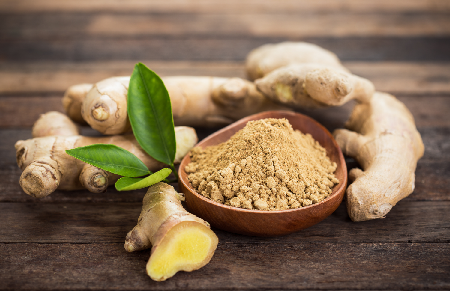 herbal powder from ginger family.