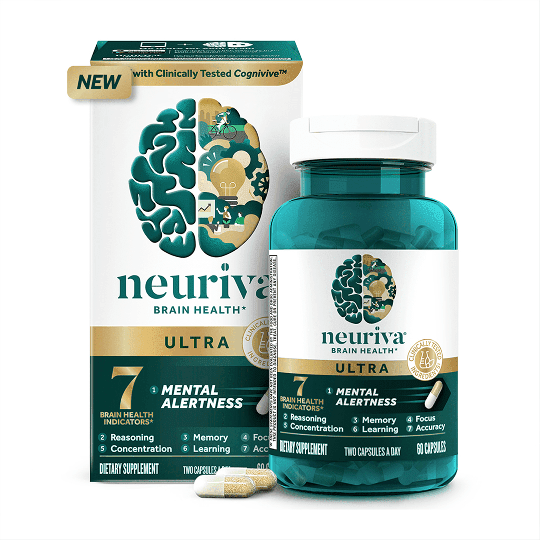 Neuriva nootropics displayed, emphasizing their role in supporting brain health and improving cognitive performance.