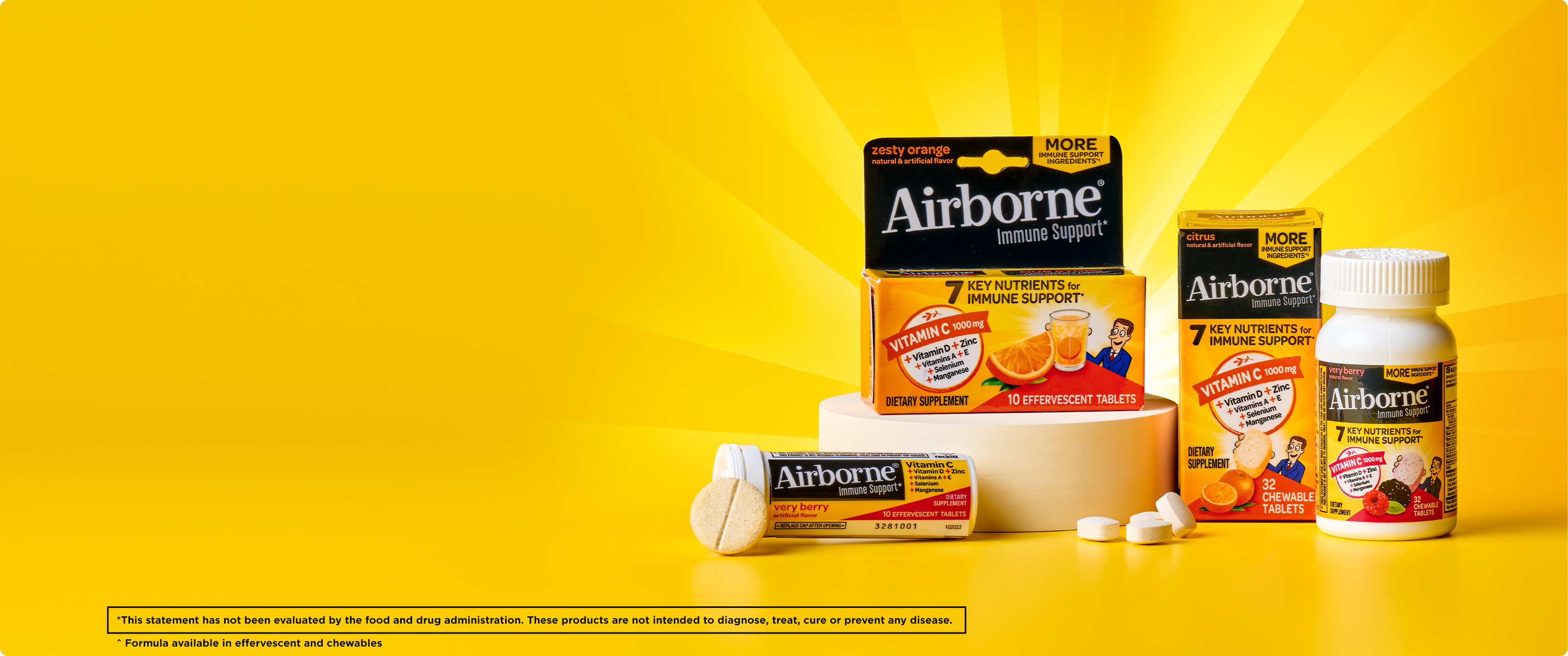 Airborne immune support products