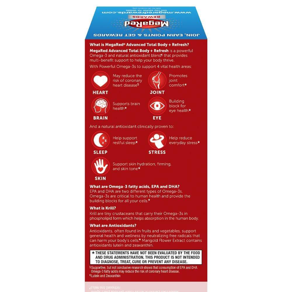 MegaRed Advanced Total Body Refresh 500 mg Softgels