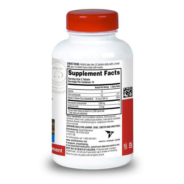 Schiff Glucosamine with Vitamin D3 & Hyaluronic Acid 2000mg