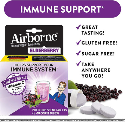Elderberry Immune Support Effervescent Tablets