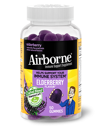 Airborne Immune Support Elderberry Gummies, 50 included 