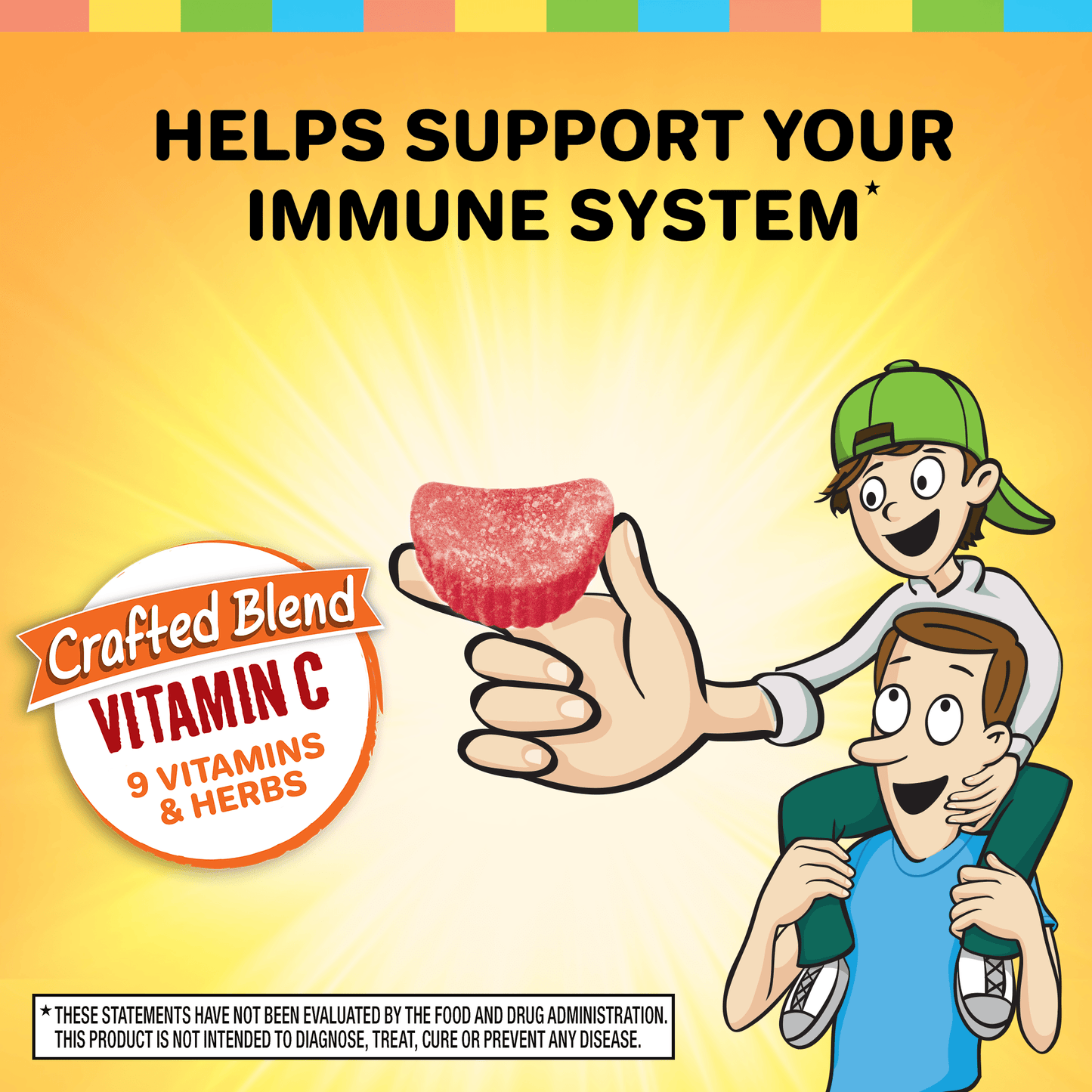 Kids Assorted Fruit Flavored Immune Support Gummies