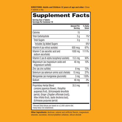 Citrus Immune Support Chewable Tablets