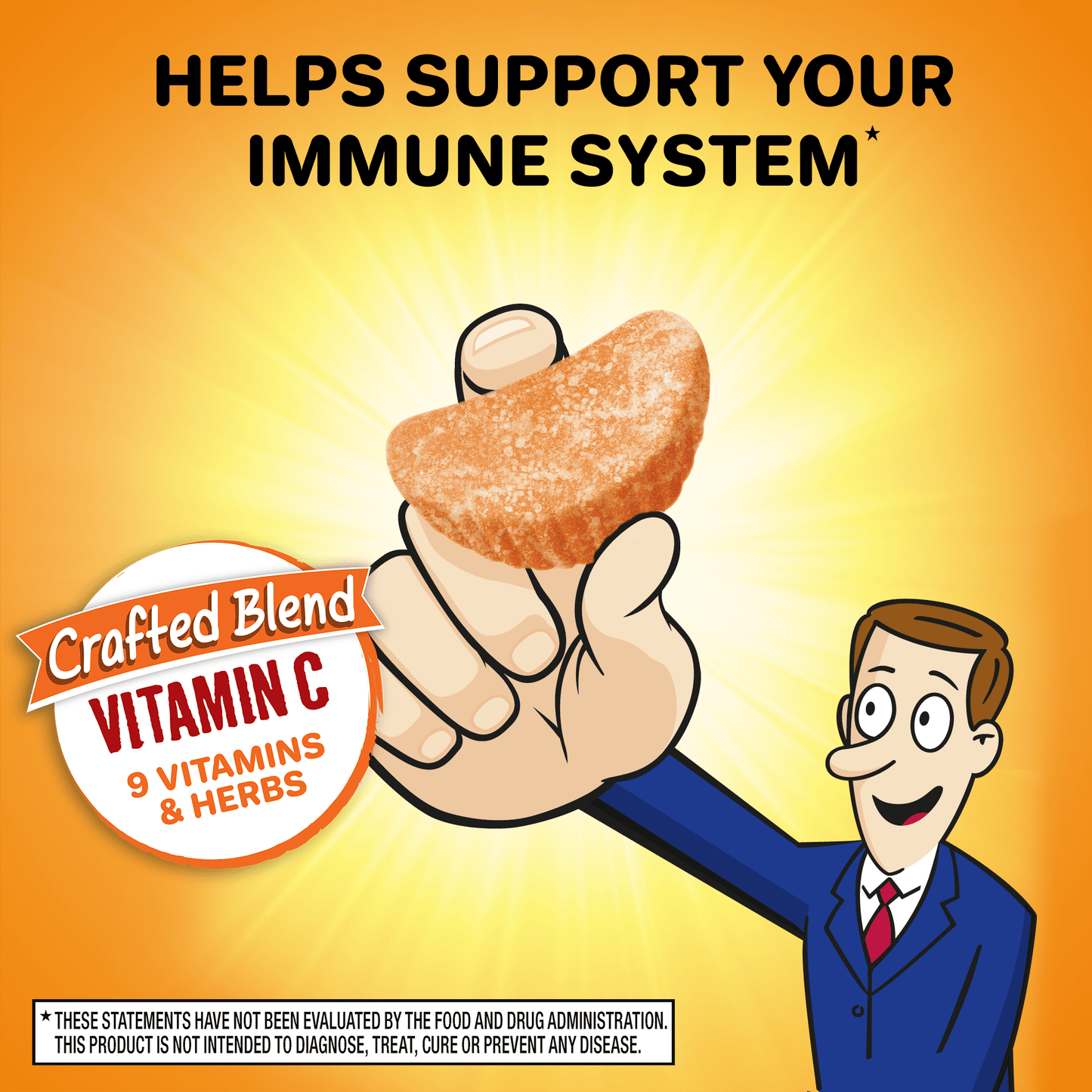 Zesty Orange Immune Support Gummies