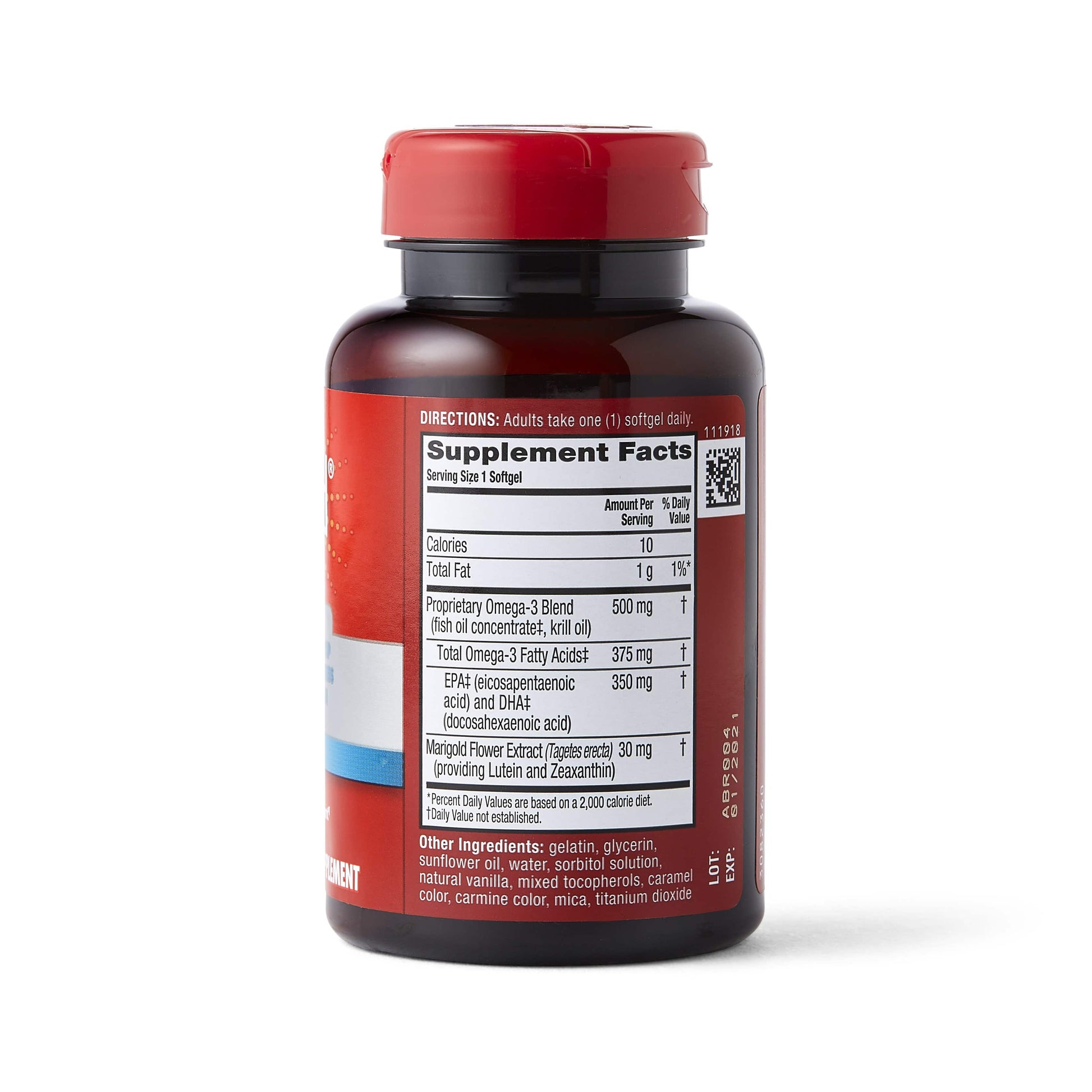 MegaRed Advanced Total Body Supplement facts