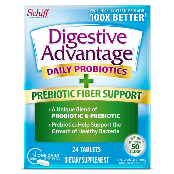 Digestive Advantage Prebiotic Fiber Plus Probiotic Tablets