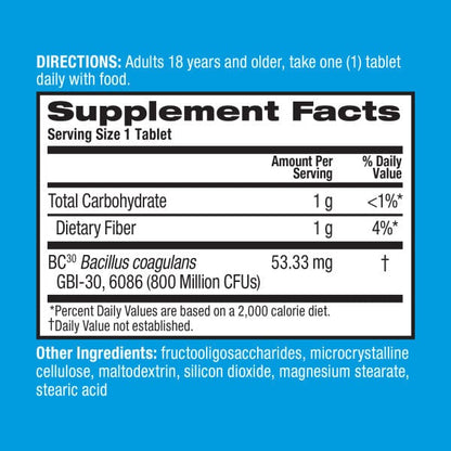 Digestive Advantage Prebiotic Fiber Plus Probiotic Tablets