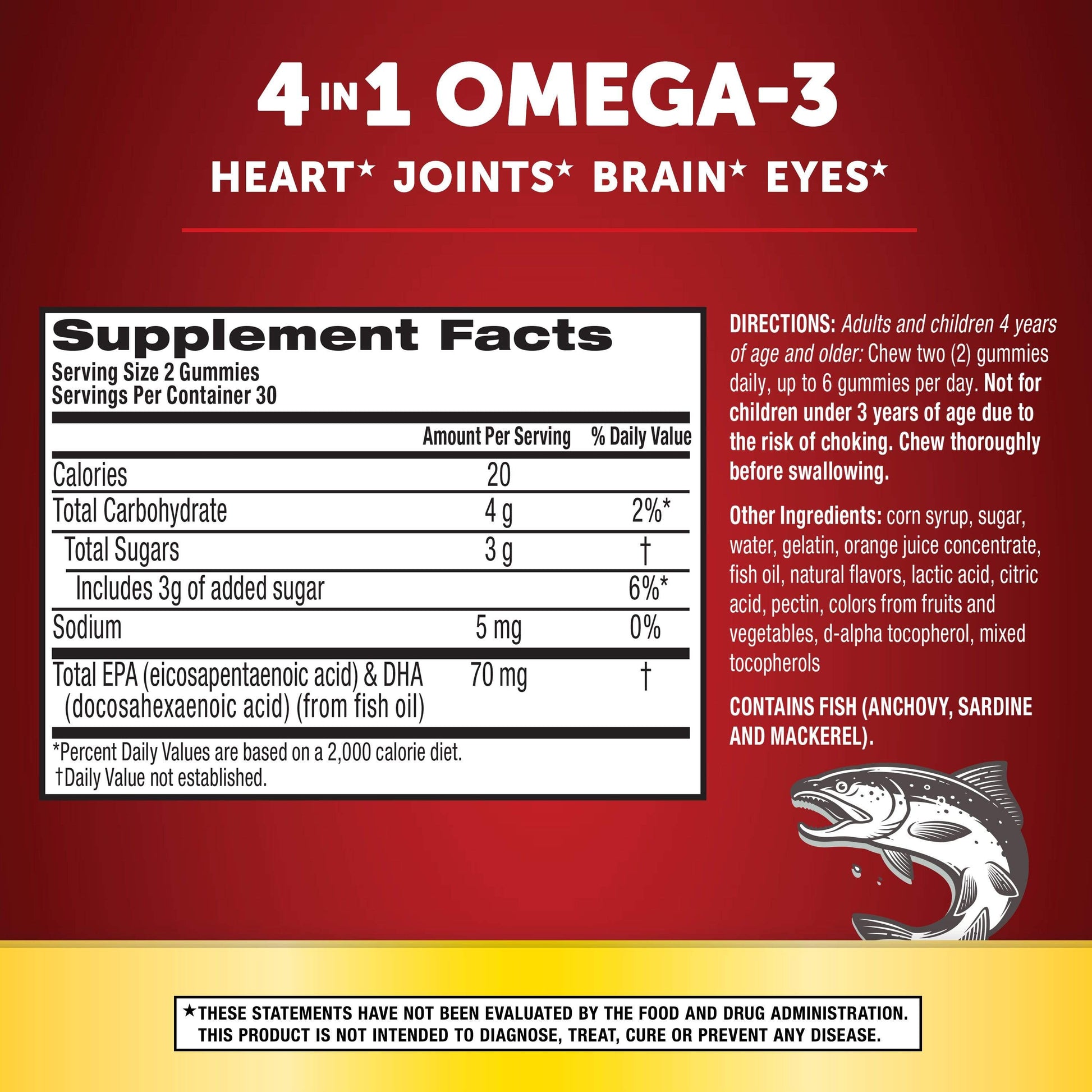 MegaRed Advanced 4in1 Omega-3 Supplement Information