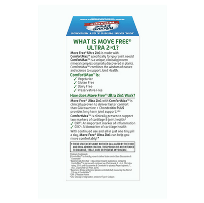 Schiff Move Free Ultra 2-In-1 Joint Health with ComfortMax Coated Tablets,  60 ct - Dillons Food Stores