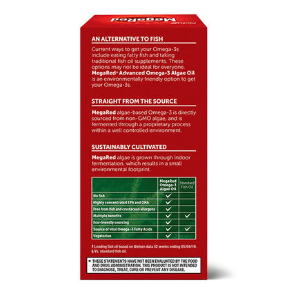 MegaRed Advanced Omega-3 Algae Oil Softgels