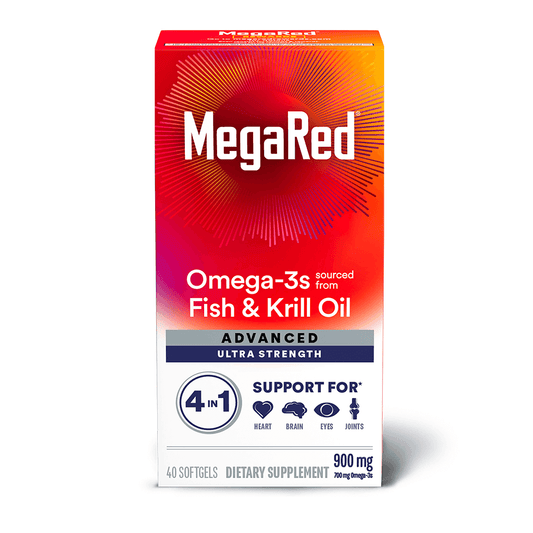 MegaRed Advanced 4in1 Concentrated Omega-3 Fish & Krill Oil 900mg