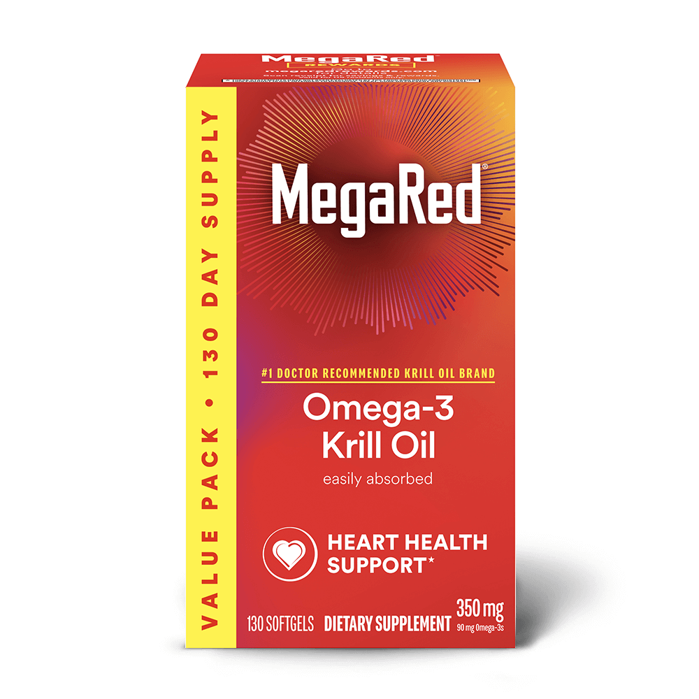 MegaRed 350mg Superior Omega-3 Krill Oil Softgels