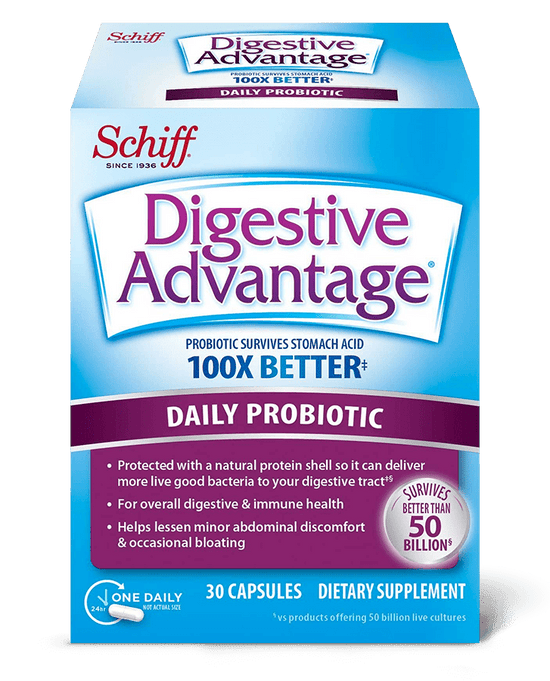 Digestive Advantage Daily Probiotics Supplement Schiff Vitamins