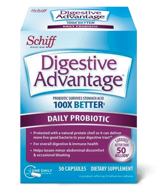 Digestive Advantage Daily Probiotics Supplement Schiff Vitamins