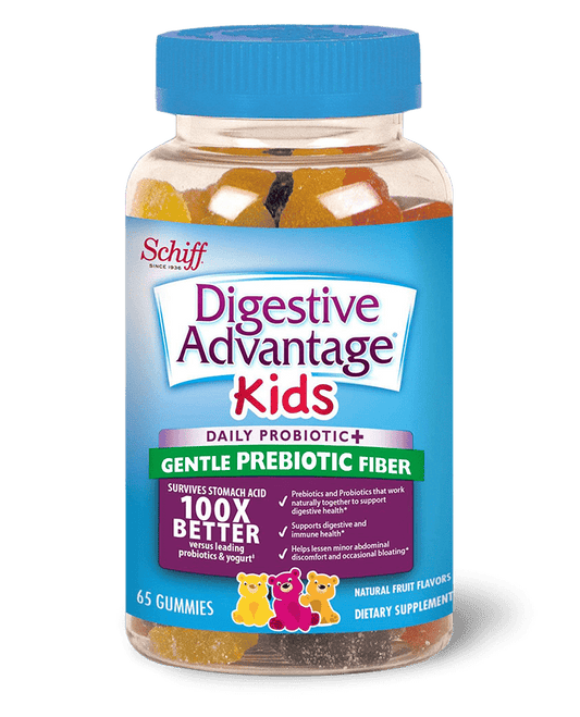 Digestive Advantage KIDS Prebiotic Fiber Plus Probiotic Gummies