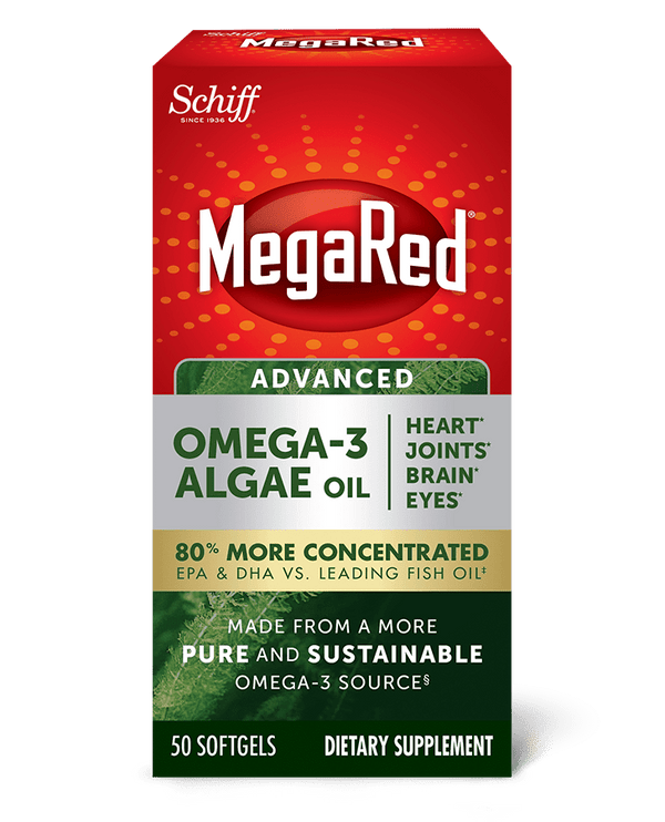 MegaRed Advanced Omega3 Algae Oil Softgels Schiff Vitamins