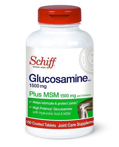 Schiff Glucosamine Tablets Plus MSM and Hyaluronic Acid 1500mg
