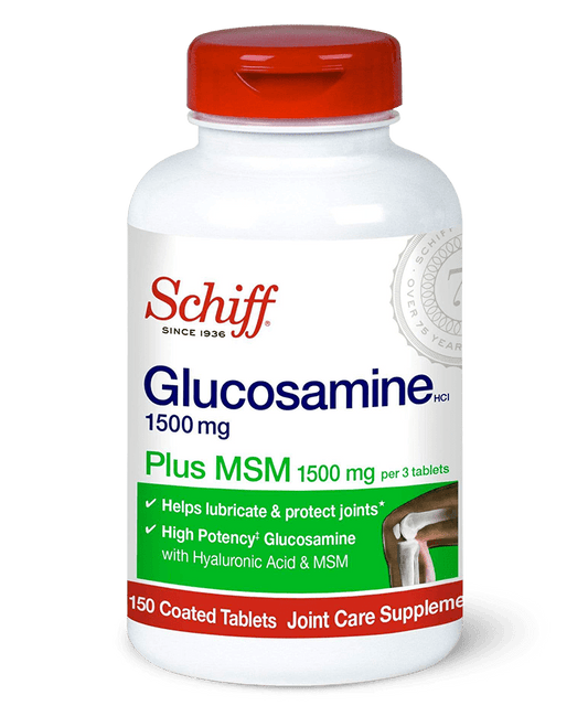 Schiff Glucosamine Tablets Plus MSM and Hyaluronic Acid 1500mg