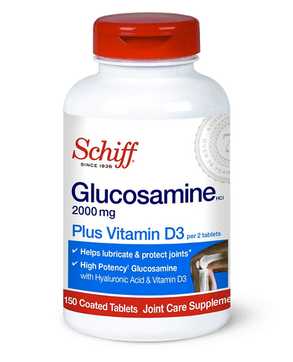 Schiff Glucosamine with Vitamin D3 & Hyaluronic Acid 2000mg