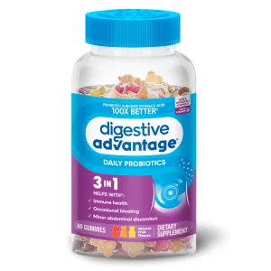 DIGESTIVE ADVANTAGE® Daily Probiotic – Assorted Fruit Blend Gummies