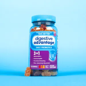 DIGESTIVE ADVANTAGE® Daily Probiotic – Assorted Fruit Blend Gummies