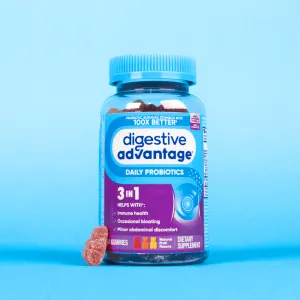 DIGESTIVE ADVANTAGE® Daily Probiotic – Assorted Fruit Blend Gummies