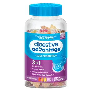 DIGESTIVE ADVANTAGE® Daily Probiotic – Assorted Fruit Blend Gummies
