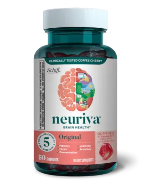 Neuriva Brain Health Strawberry Original Gummies