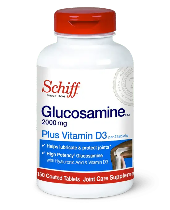 Schiff Glucosamine with Vitamin D3 & Hyaluronic Acid 2000mg