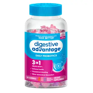 DIGESTIVE ADVANTAGE® Daily Probiotic – Assorted Fruit Blend Gummies
