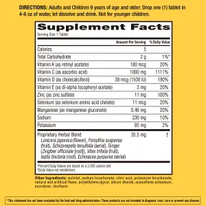 Airborne Effervescent Tablets – Zesty Orange